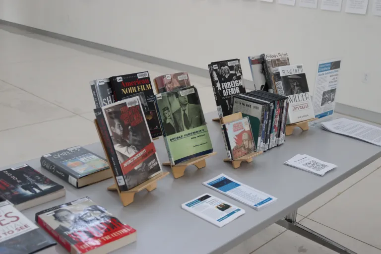books displayed on a table